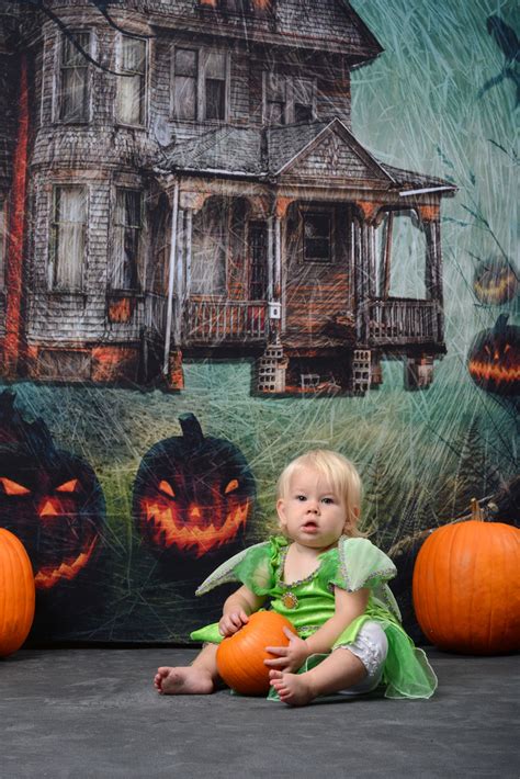 Haunted House Printed Backdrop | Backdrop Express | Printed backdrops, Halloween photography ...