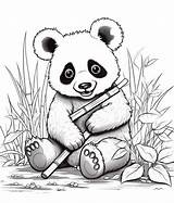 Free Printable Pandas Coloring Pages List sketch template