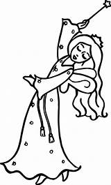 Princess Wand Coloring Sheet Pages sketch template