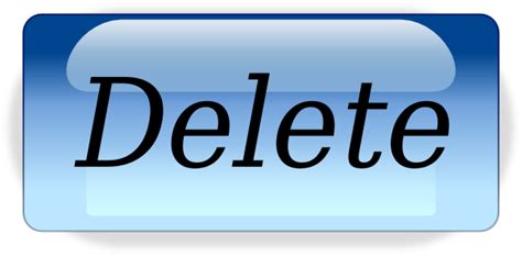 Delete Button.png Clip Art at Clker.com - vector clip art online, royalty free & public domain