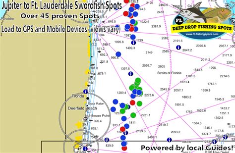 Fort Lauderdale Florida Swordfish Spots | GPS Spots for Swordfish in South Florida