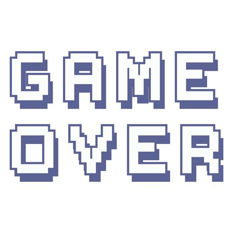 Game Over Retro Lettering 20318155 Vector Art at Vecteezy