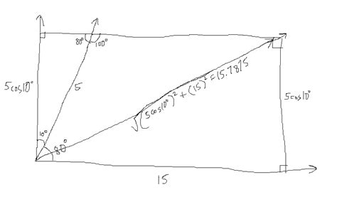 Basic trig, solving side of triangle