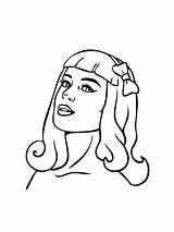 Katy Perry coloring Pages  SeaColoring sketch template