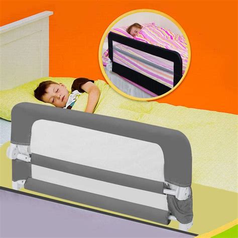 EBTOOLS Bed Rails,120cm Portable Child Safety Guardrail Kids Bed Rail Guard Children Vertical ...