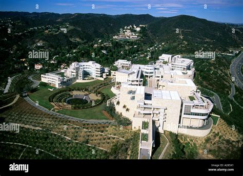 An aerial view of the Getty Center in Los Angeles, California Stock Photo - Alamy