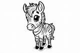 Cute Baby Zebra Coloring Page For Kids Graphic By Forhadx5 · Creative  sketch template