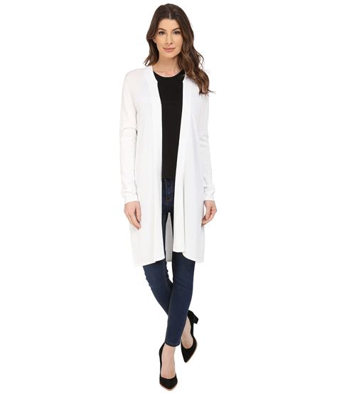 NYDJ Synthetic Duster Cardigan in White - Lyst