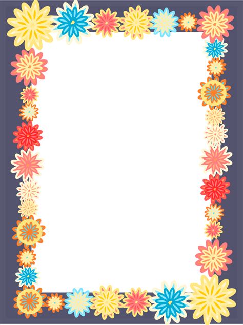 Colorful Frame Border Flower Border Design Flower Bor - vrogue.co