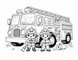 Free Fire Truck Coloring Pages For Kids sketch template