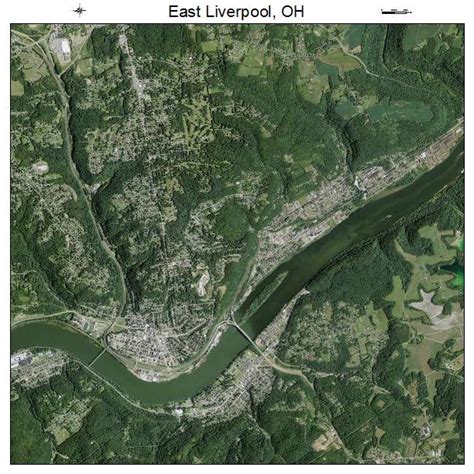 Aerial Photography Map of East Liverpool, OH Ohio