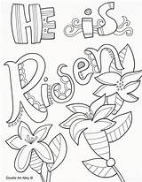 Jesus Has Risen Coloring Page Pages sketch template