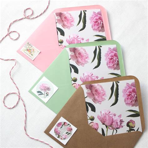 Floral Envelope Liners By Love Paper Wishes | notonthehighstreet.com