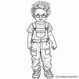 Overalls Coloring Pages  Free & Printable sketch template