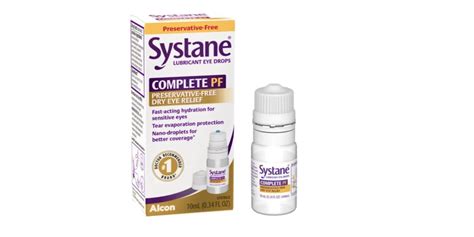 Systane Complete Preservative Free Lubricant Eye Drops, 10mL