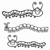 Inchworm Coloring Pages Kids sketch template