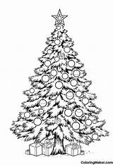 Christmas Tree Coloring Pages 4 Free Printables  ColoringMaker sketch template