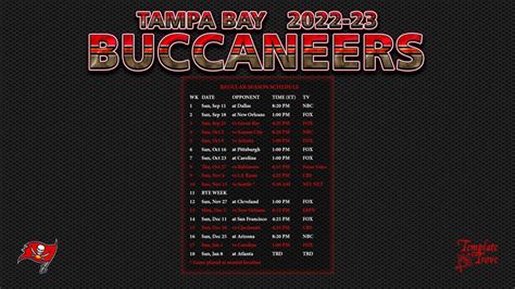 Tampa Bay 2024 Football Schedule - Lily Shelbi