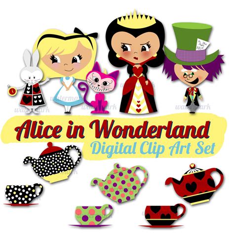 Free Alice In Wonderland CLIP ART - ClipArt Best