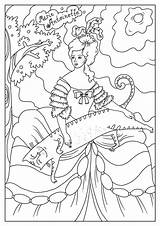 Marie Antoinette Coloring Page Pages sketch template