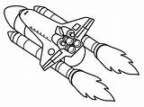 Atlantis Space Shuttle Coloring sketch template
