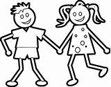 Kids Figure Coloring Page  Wecoloringpagecom sketch template