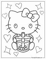 Hello Kitty Coloring Pages Free PDF Printables – Mondaymandalacom sketch template