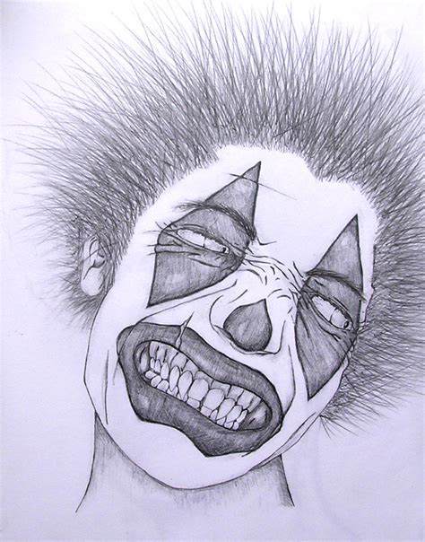 Scary Clown Face Drawing at GetDrawings | Free download