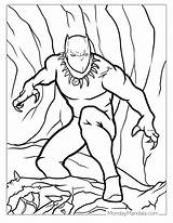 Black Panther Coloring Page sketch template