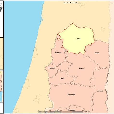 Jenin area (Jenin municipality site) (see online version for colours ...