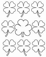 Eight Printable Shamrock Templates Coloring Page  Free sketch template