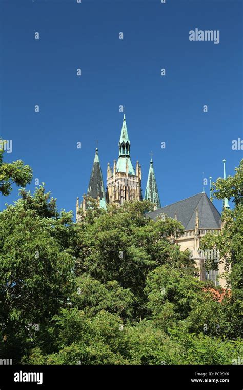 Erfurt Cathedral. Erfurter Dom Stock Photo - Alamy