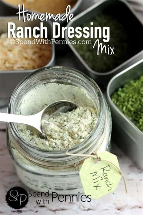 Homemade Ranch Dressing Mix! - Spend With Pennies