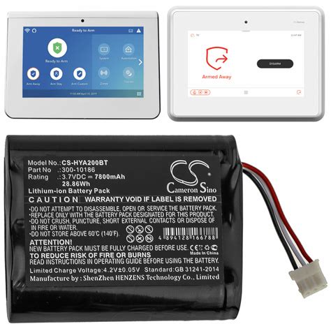 ADT Alarm System Battery For ADT5AIO, ADT7AIO, Command Smart Security Panel