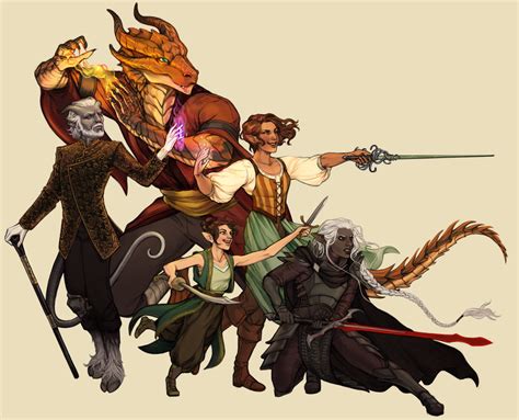 [Art] The Arsonists, our 5e party. : DnD Rpg Character, Character Portraits, Fantasy Character ...