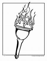 Olympic Torch Template sketch template