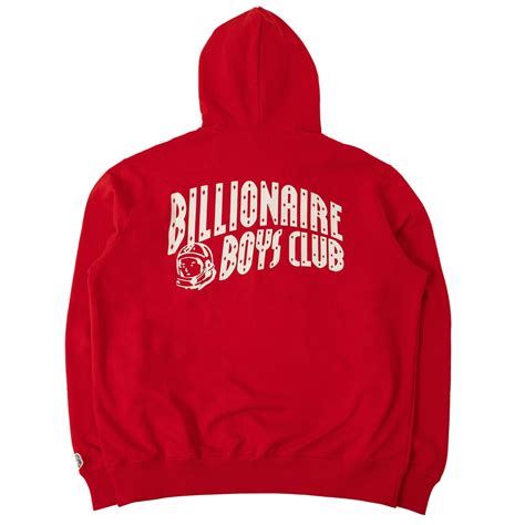 Billionaire Boys Club Men Helmet Zip Hoodie red