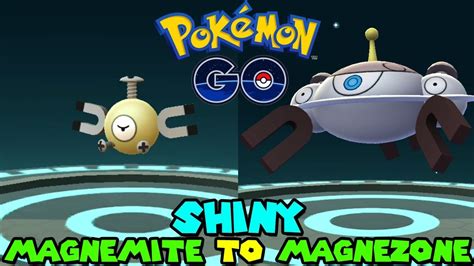 Evolving SHINY MAGNEMITE TO SHINY MAGNEZONE IN POKEMON GO - YouTube