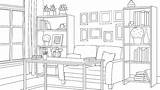 Furniture coloring pages  Wonder Day sketch template
