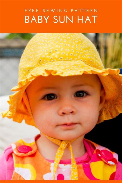 Free baby bonnet pattern: Baby sun hat sewing pattern with ruffles and ...