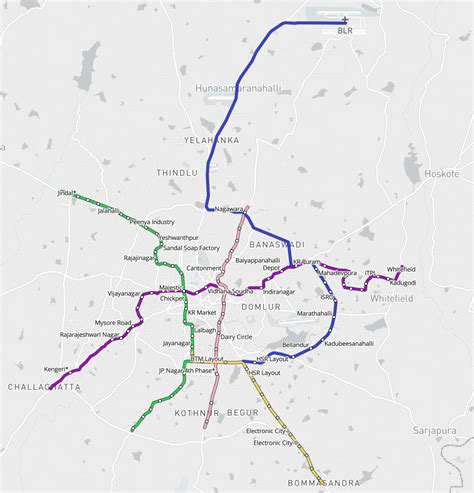 Bangalore Metro Map Different Namma Metro Lines Infor - vrogue.co