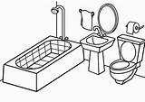 Bathroom Coloring Pages  Color Free coloring sketch template