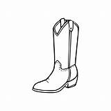 Cowboy boots coloring Page 53459840 Vector Art At Vecteezy sketch template