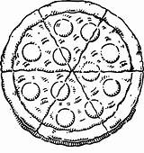 Pizza Coloring Pages  Coloring Home sketch template