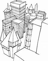 Coloring Pages Buildings sketch template