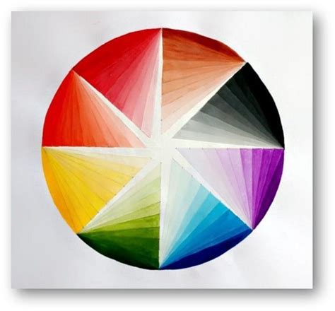 Tints Color Wheel with Poster Colors