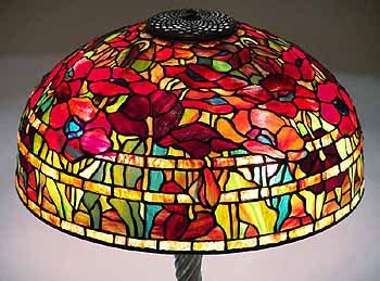 18" Poppy Tiffany Floor Lamp