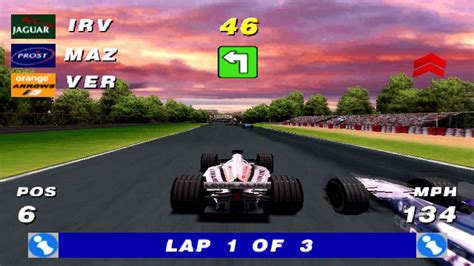 Formula One Arcade Gameplay Single Race (PSX,PS) - YouTube