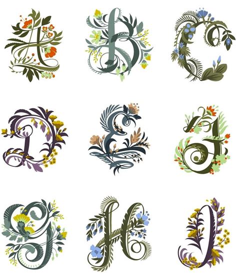 15 Flower Alphabet Font Images - Flower Fonts Alphabet Letters, Flower ...