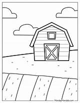Barn Coloring Sheet sketch template